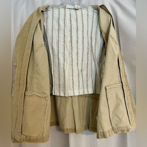 St. John’s Bay Woman Tan Corduroy Blazer Jacket 2X Stretch - Picture 5 of 6